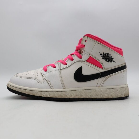 Nike Air Jordan 1 Mid Youth 7 Women’s 8.5 Basketball Sneakers 555112-106 - Picture 4 of 11